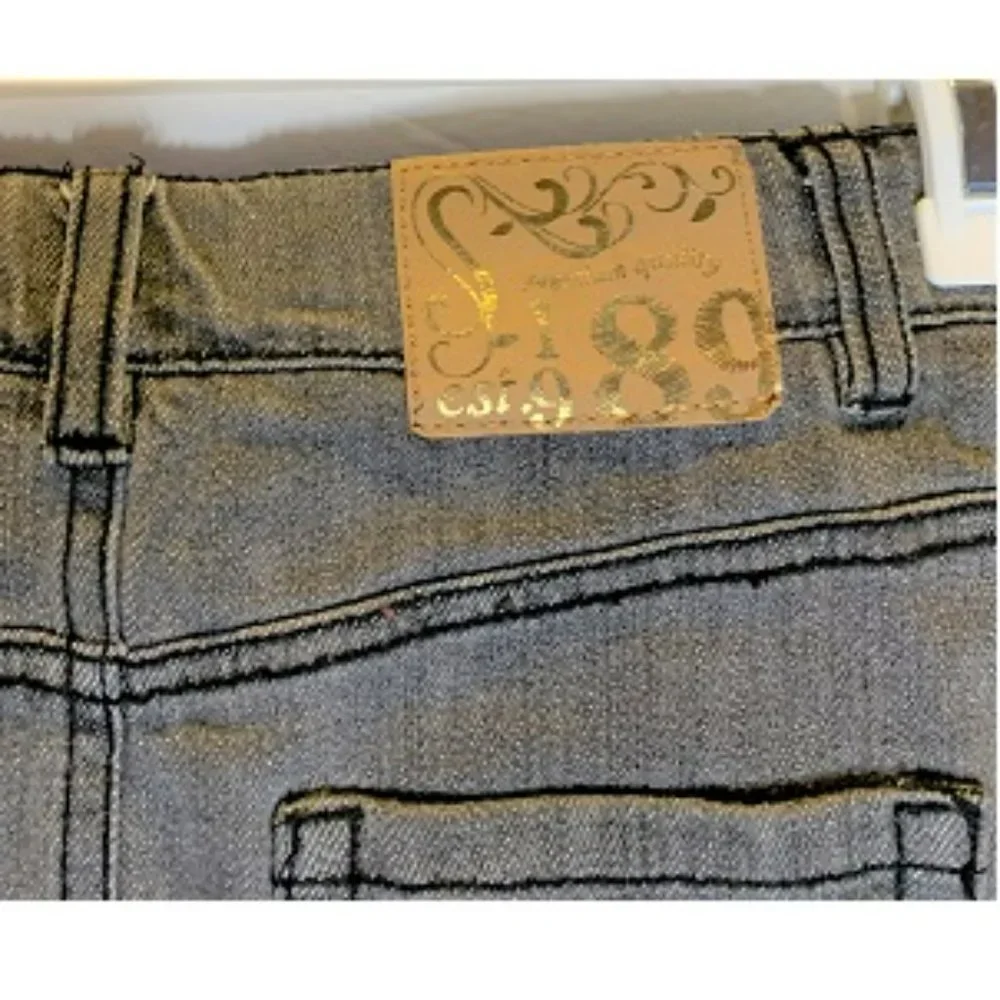 The Childrens Place Denim Skirt with sequins